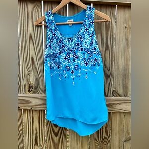 Hatley Teal Tank Shirt Sleeveless Size XS Lightweight